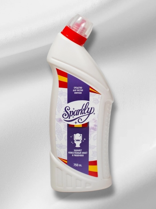 Чистящее средство для унитаза «SPARKLY» ПЭТ флакон, 750 мл - 
