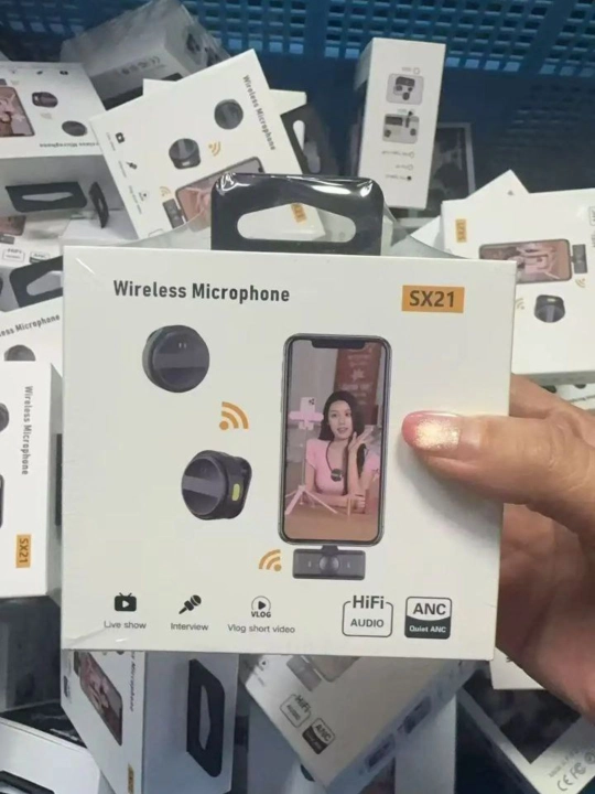 Simsiz petlichka mikrofon telefon uchun, iPhone va Android uchun, AAA