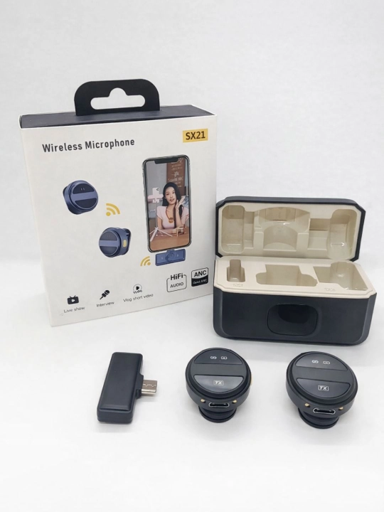 Simsiz petlichka mikrofon telefon uchun, iPhone va Android uchun, AAA