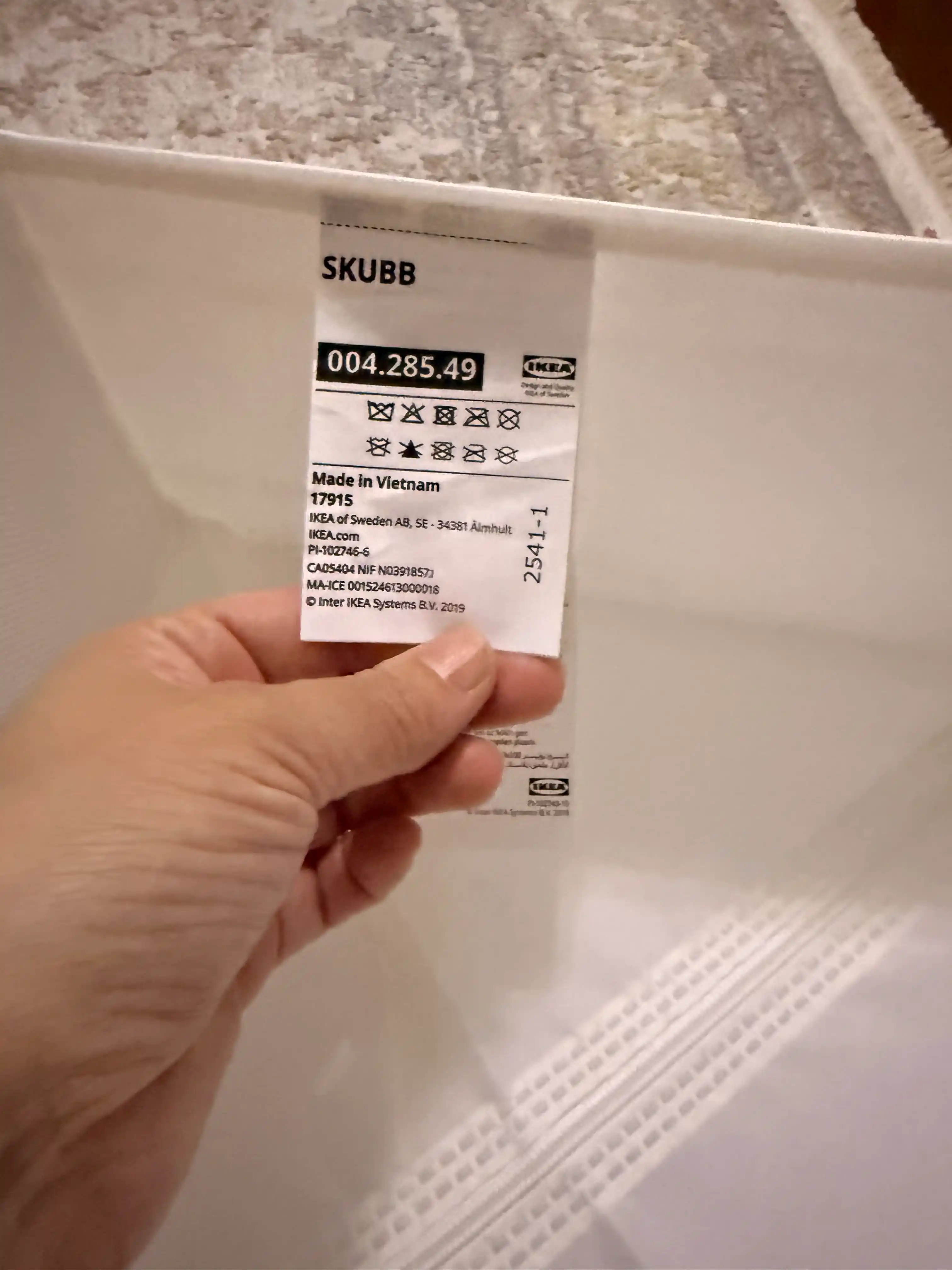 Набор 6 коробок органайзеров IKEA SKUBB, для хранения одежды, нижнего белья, носков