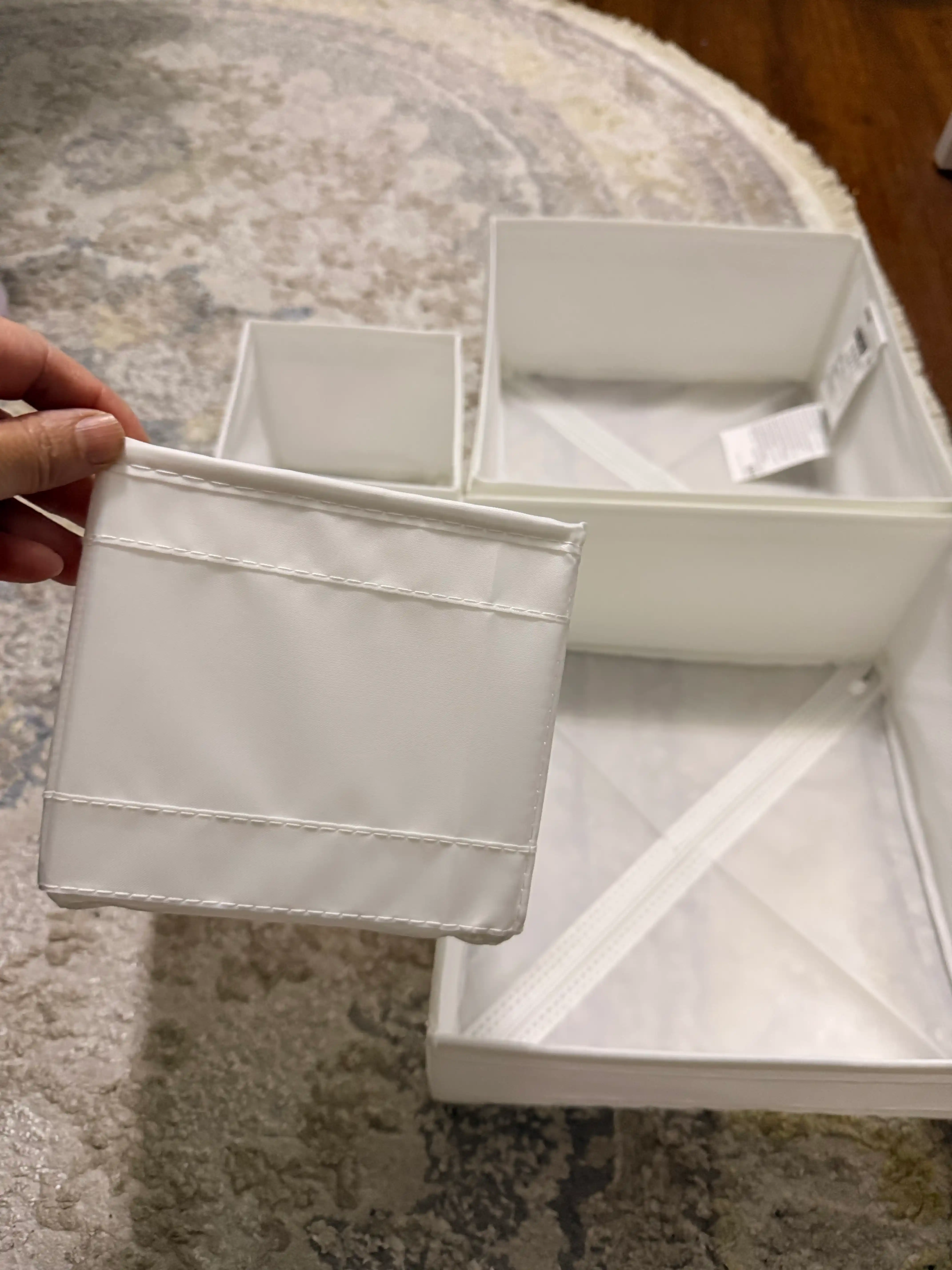 Набор 6 коробок органайзеров IKEA SKUBB, для хранения одежды, нижнего белья, носков
