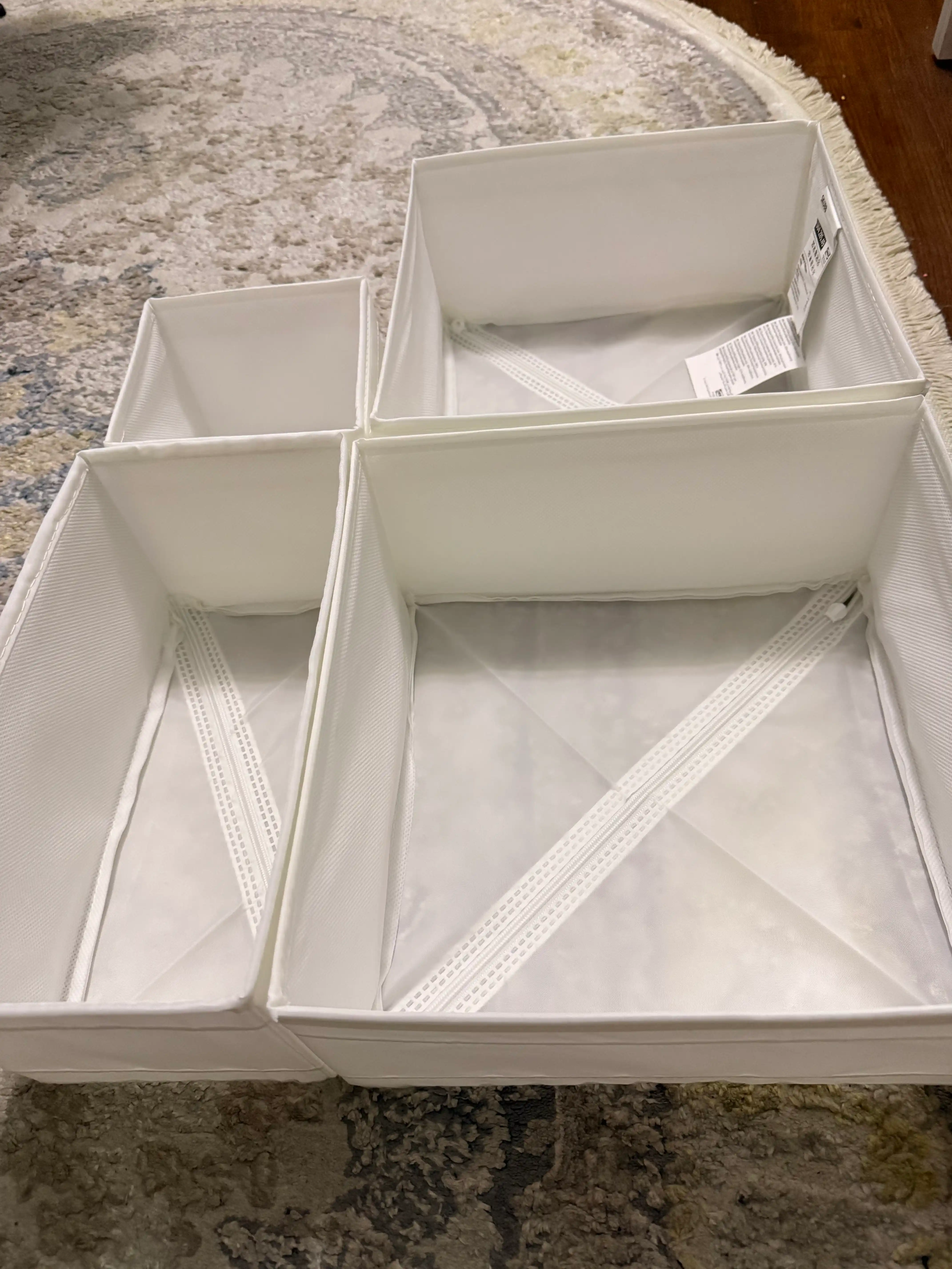 Набор 6 коробок органайзеров IKEA SKUBB, для хранения одежды, нижнего белья, носков
