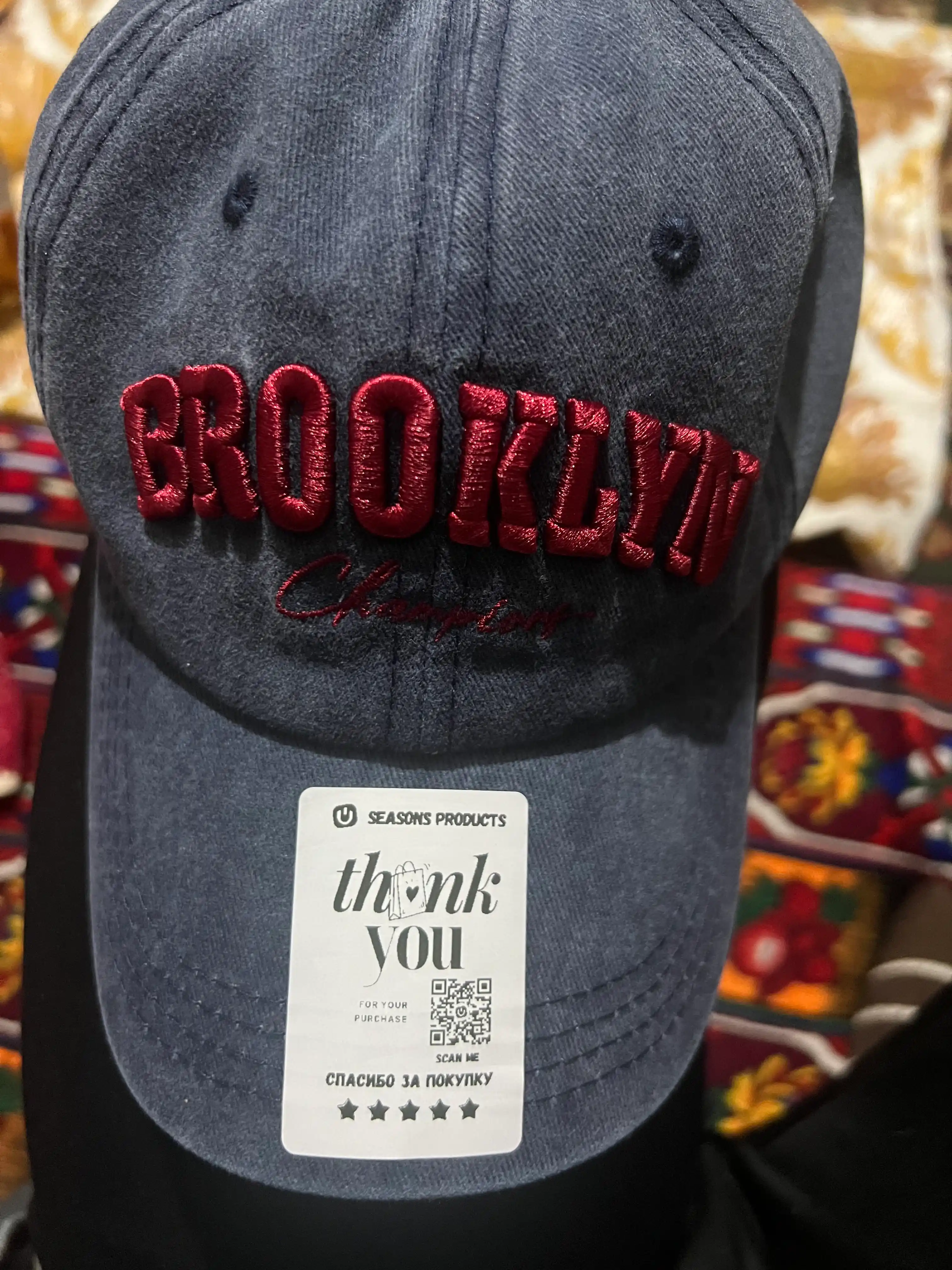 Бейсболка Brooklyn унисекс – для мужчин и женщин, 100% хлопок, весна-лето-осень