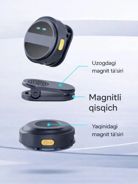 Simsiz petlichka mikrofon telefon uchun, iPhone va Android uchun, AAA