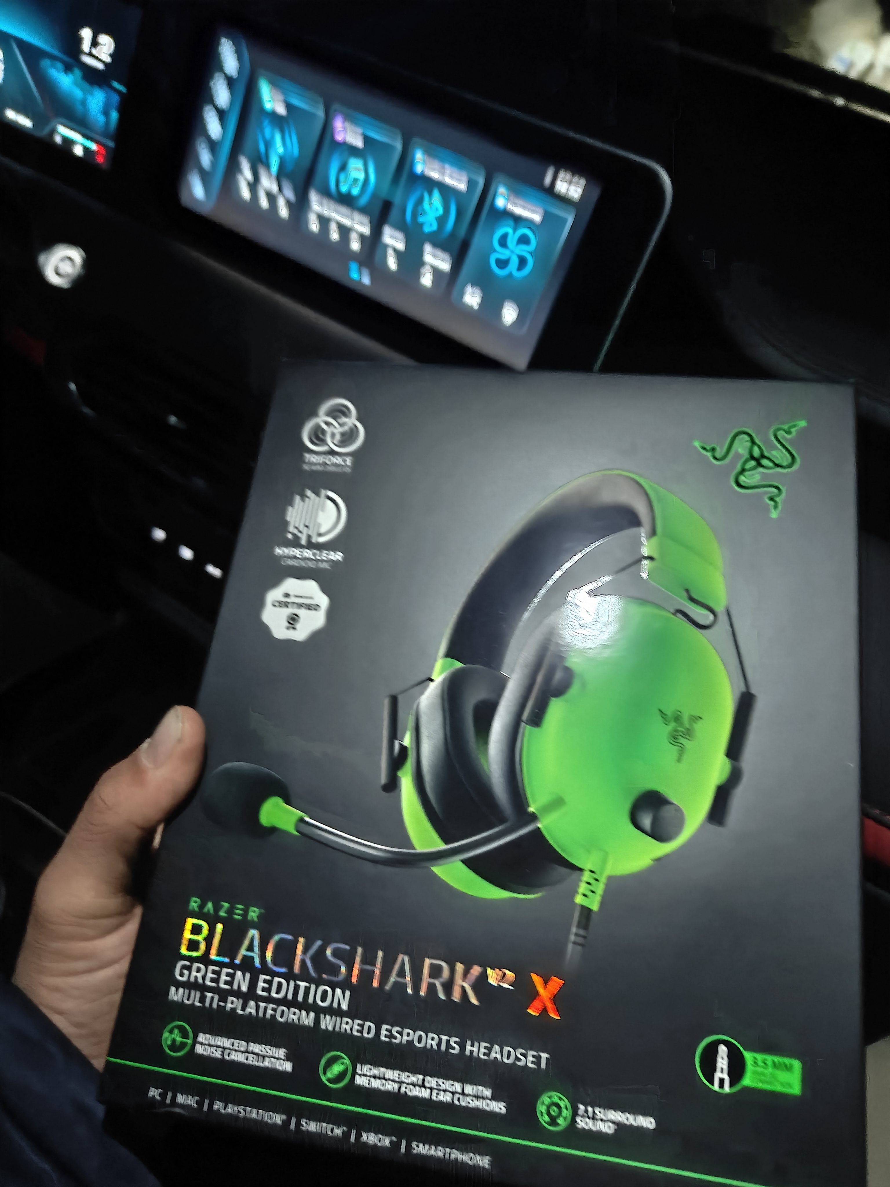 Simli oyin quloqchinlari Razer Headset BlackShark V2 X 7,1 USB RZ04-04570100-R3M1