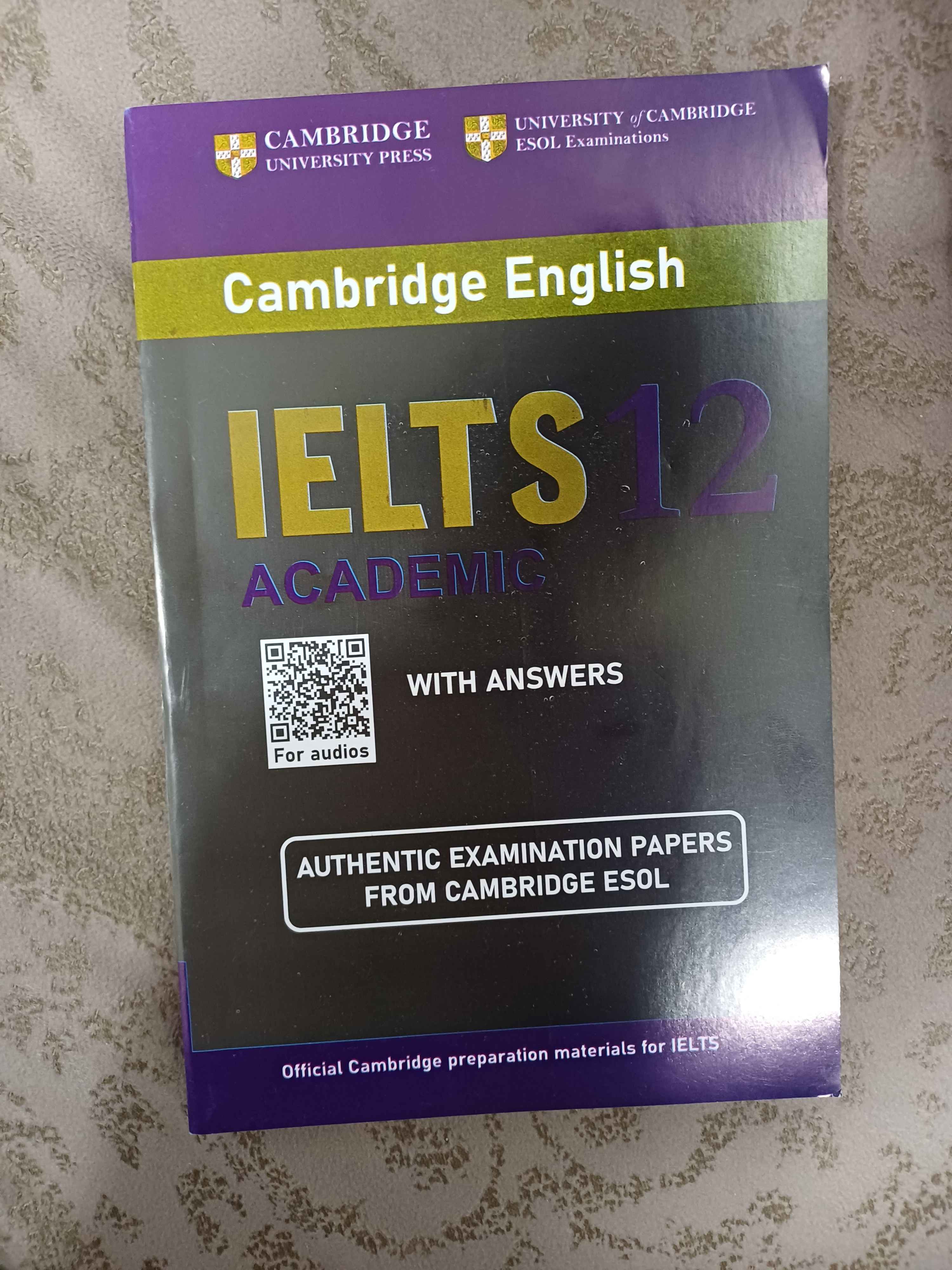 Kitob Cambridge IELTS Academic 1,2,3,4,5,6,7, 8, 9, 10, 11, 12, 13, 14, 15, 16, 17, 18, 19