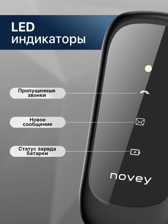 Кнопочный телефон-раскладушка Novey Z350, лягушка, без камеры