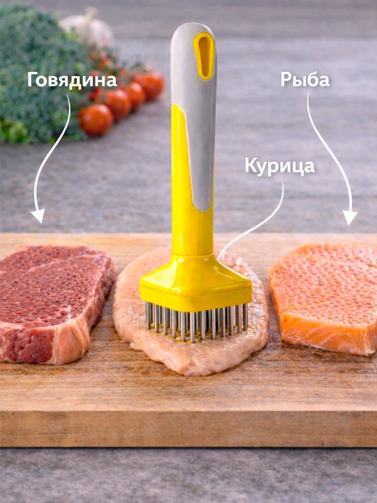 Тендерайзер для мяса из нержавеющей стали размягчитель стейков для идеального гриля