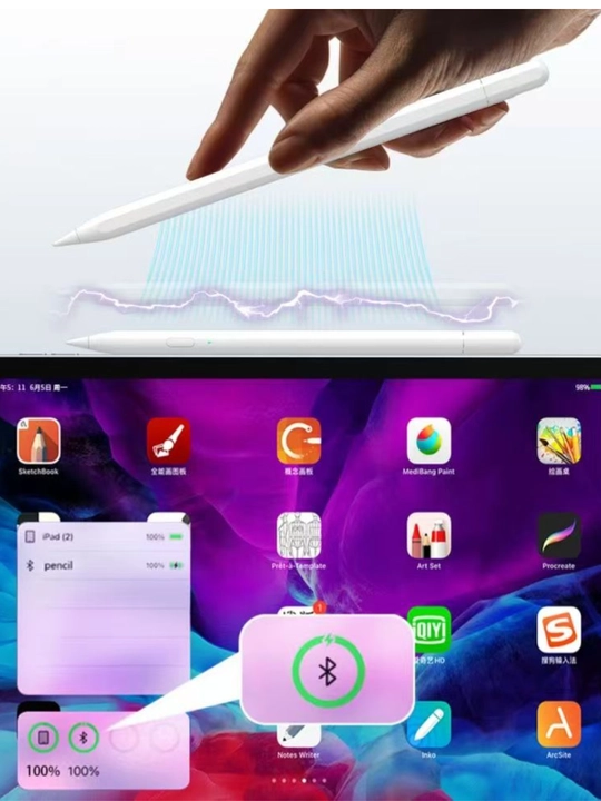 Универсальный стилус (Smart Stylus) для iPad (2018-2026))