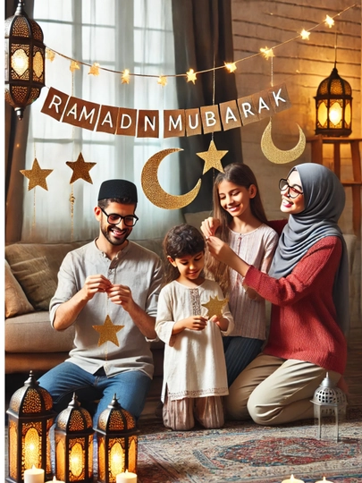 Праздничные украшения Ramazon Muborak, Ramadan kareem, Eid muborak