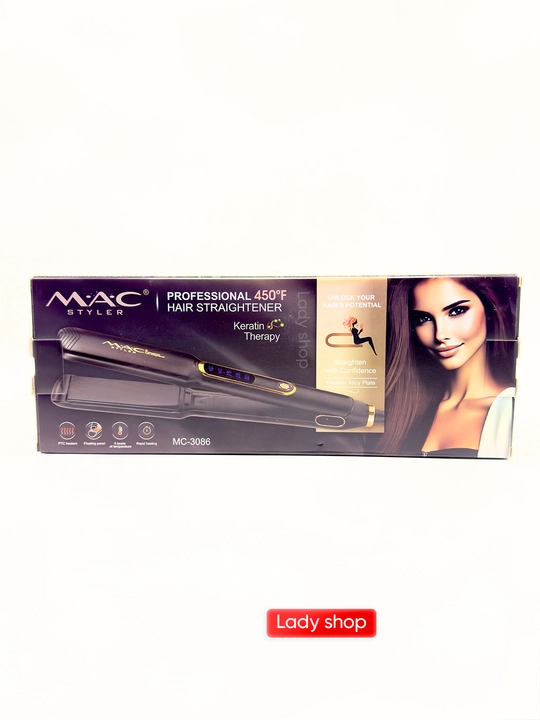 Выпрямитель MAC Styler, профессиональный, титановые пластины, LED-дисплей, стайлер волос
