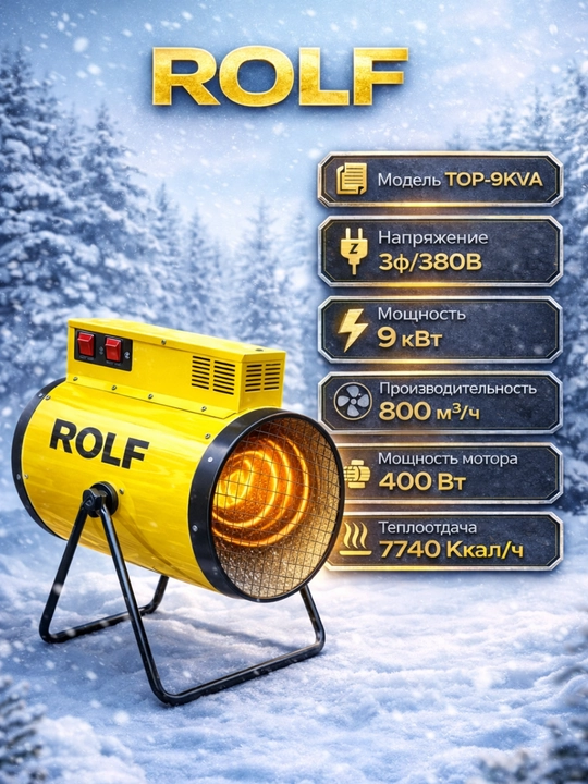 ROLF TOP-DG30 / TOP-9KVA Sanoat Isitgichi – 30kW Dizel / 9kW Elektr Isitgich