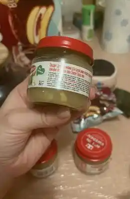 Bolalar meva pyuresi Semper, nok, shakarsiz, birinchi oziqlantirish uchun, 4 oydan, 80 gr