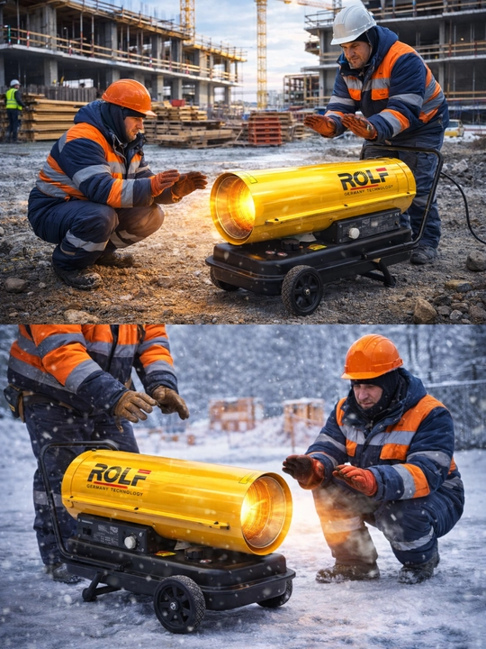 ROLF TOP-DG30 / TOP-9KVA Sanoat Isitgichi – 30kW Dizel / 9kW Elektr Isitgich