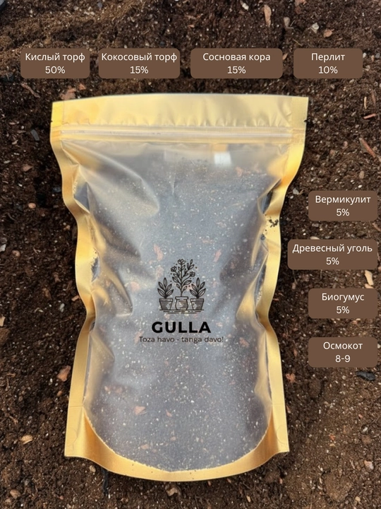 Профессиональный грунт для комнатной Азалии, Гардении и Камелии Acid Power от Gulla