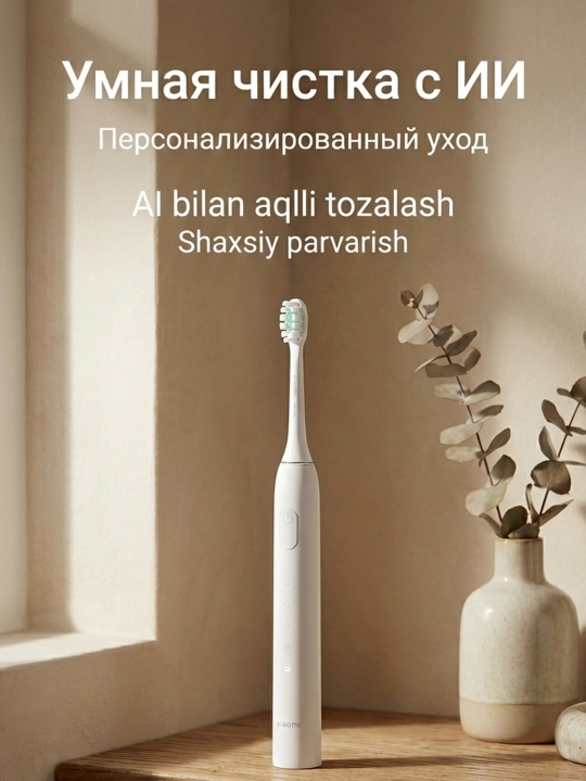 Электрическая зубная щетка Xiaomi Smart Electric Toothbrush T501 белая, 150 дней работы - 