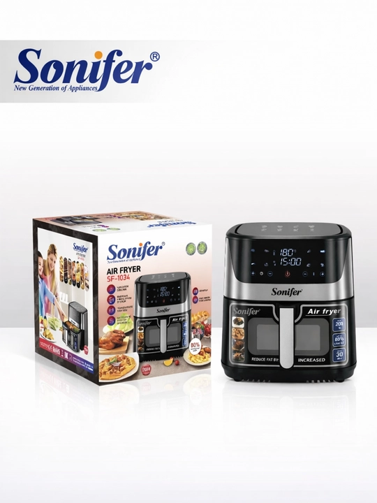 Aerofriturnitsa Sonifer SF-1034 – 8.5 L, tejamkor, sog‘lom pishirish uchun ideal