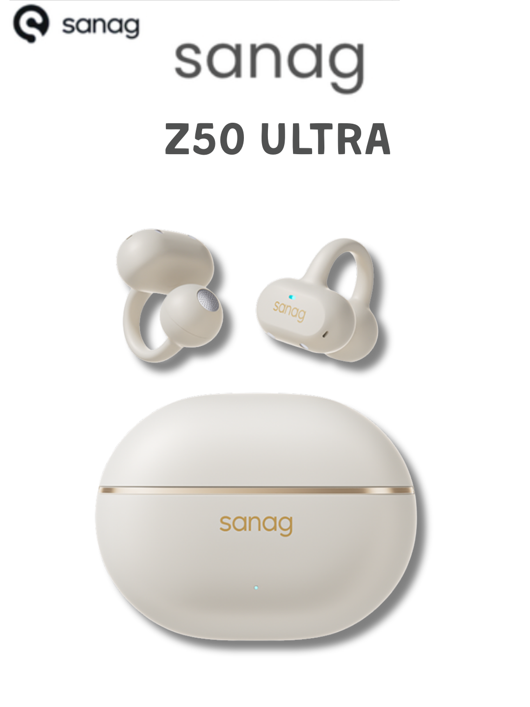 SANAG Z50 Ultra simsiz quloqchinlar, Bluetooth 6.0, OWS, IP55 - 