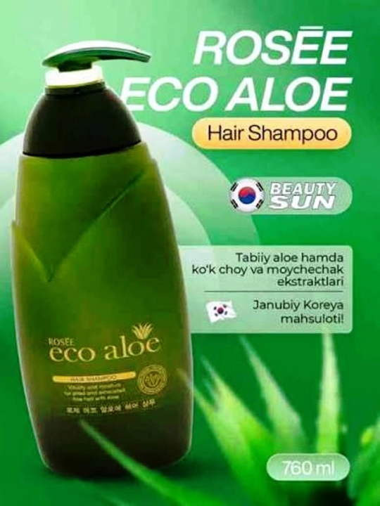 Rosse Eco Aloe, Eco Argan, Black garlic koreya shampuni barcha turdagi sochlar uchun