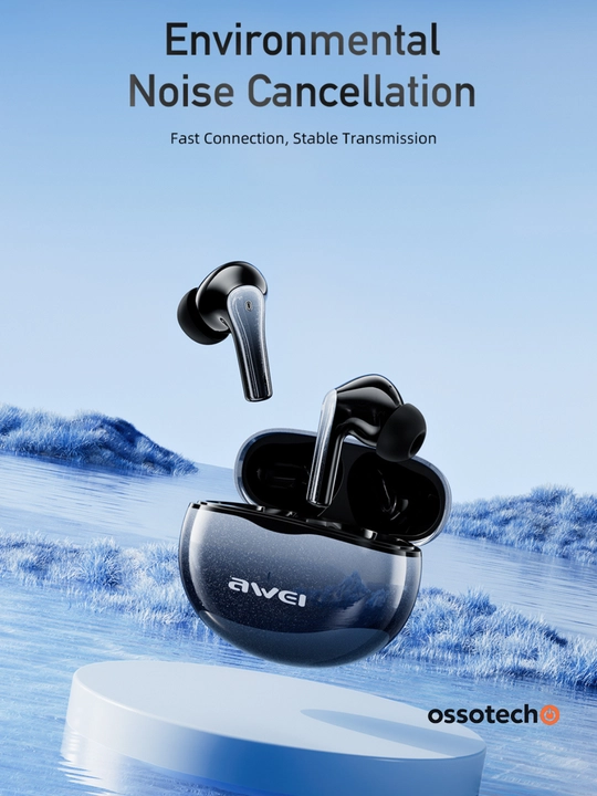 AWEI T62 TWS Bluetooth 5.3 наушники, 8 часов, Deep Bass, ENC шумоподавление, IPX5