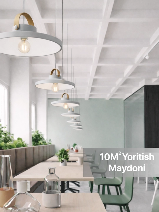 Lyustra osma, xaytek lustra, loft qandillar, oshxona, kafe, barga qandillar