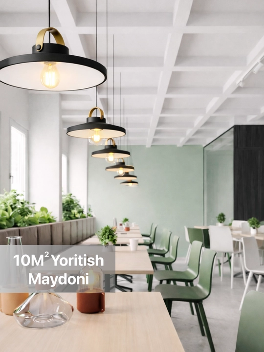Lyustra osma, xaytek lustra, loft qandillar, oshxona, kafe, barga qandillar