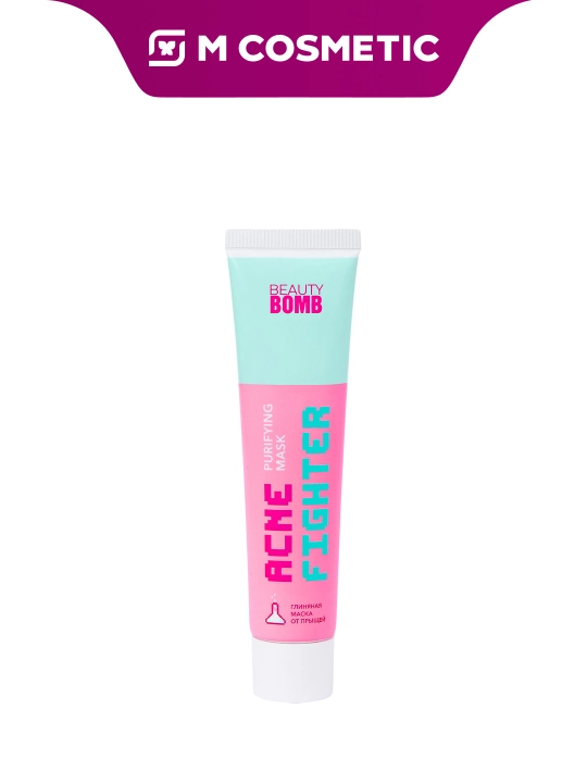 BEAUTY BOMB Acne fighter , глинян маска, 40мл - 