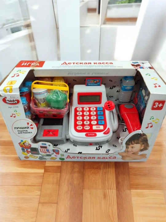 123, Детский кассовый аппарат, игровой набор