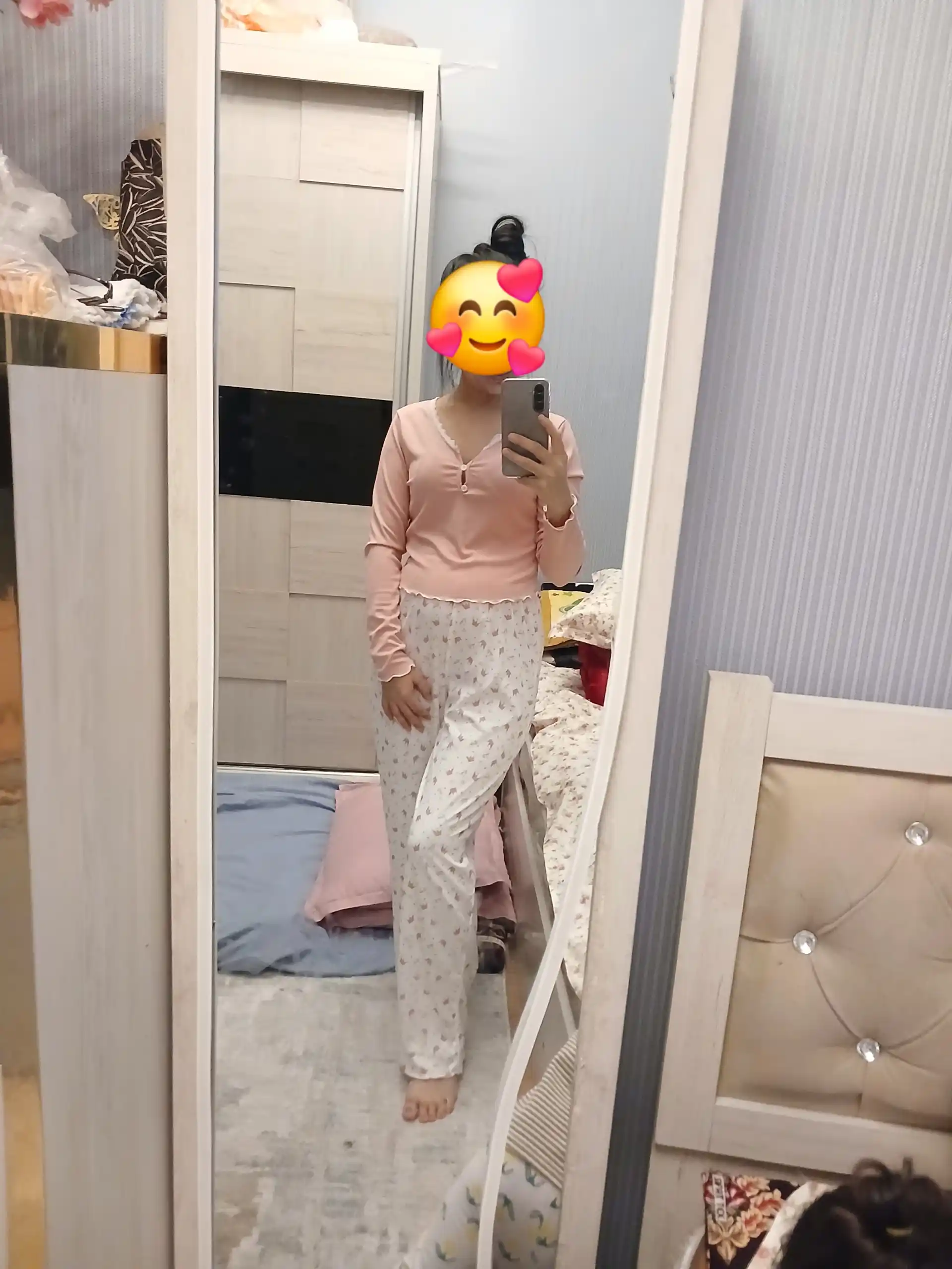 Ayollar pijamasi shim va top bilan, uy kiyimi, ayollar va qizlar uchun kiyim