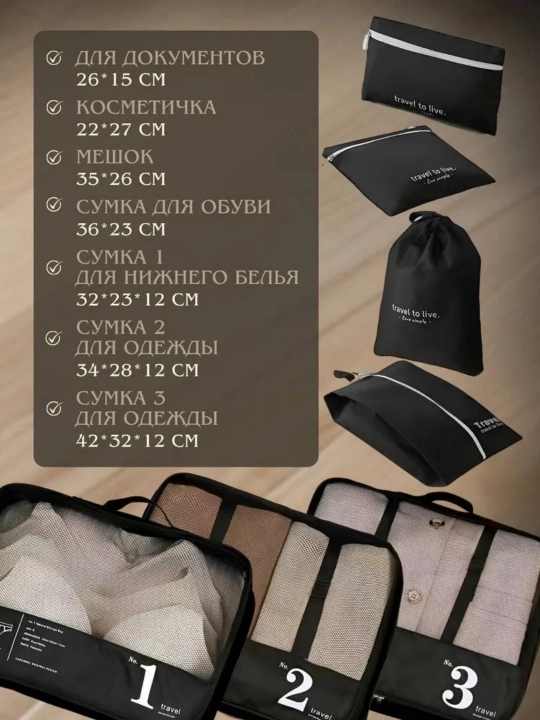 Chamadon uchun yo‘l organayzerlari, buyumlarni chamadonda saqlash tizimi, sayohatlar uchun