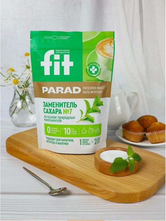 Shakar o'rnini bosuvchi vosita Fit Parad № 7, 500 gr