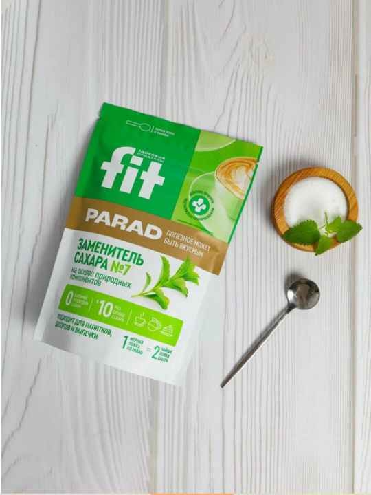 Shakar o'rnini bosuvchi vosita Fit Parad № 7, 500 gr