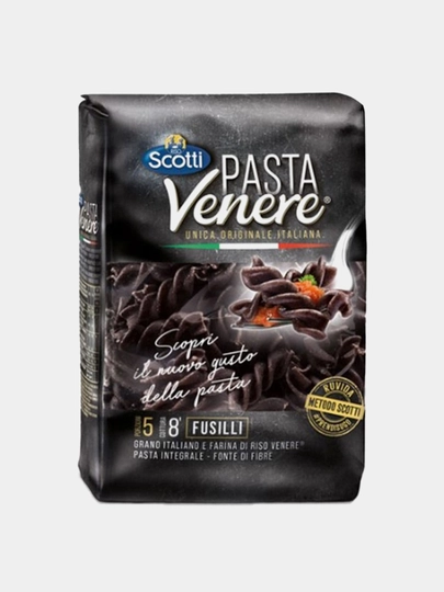 Паста RISO SCOTTI Venere Integrale Fusilli, 400 г — ДИЛДАХ-UN14