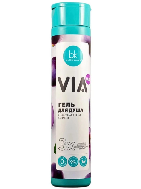Гель для душа VIA mix, Белкосмекс, 320 г