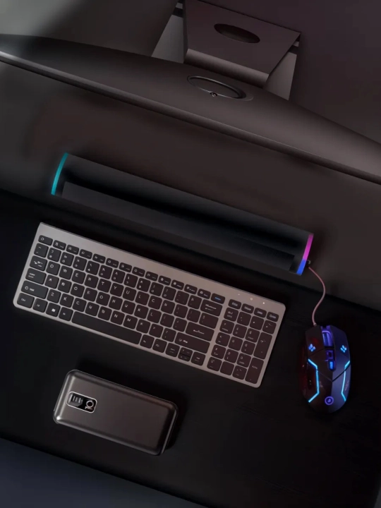 Simli kolonka kompyuter va telefon uchun, RGB yoritgichli soundbar