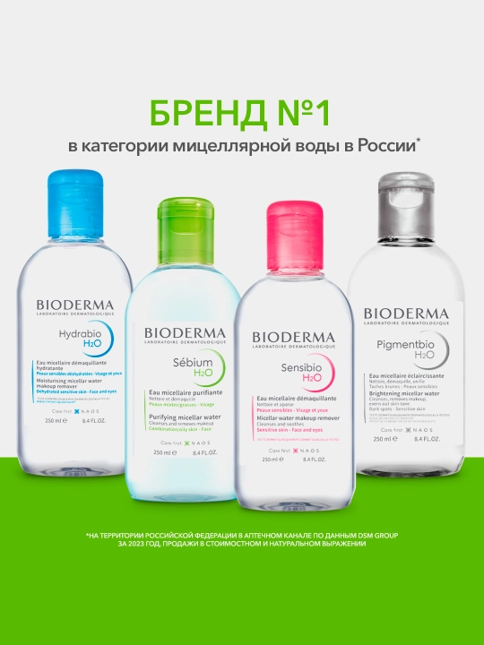 Мицеллярная вода Bioderma Sebium H20, 500 мл