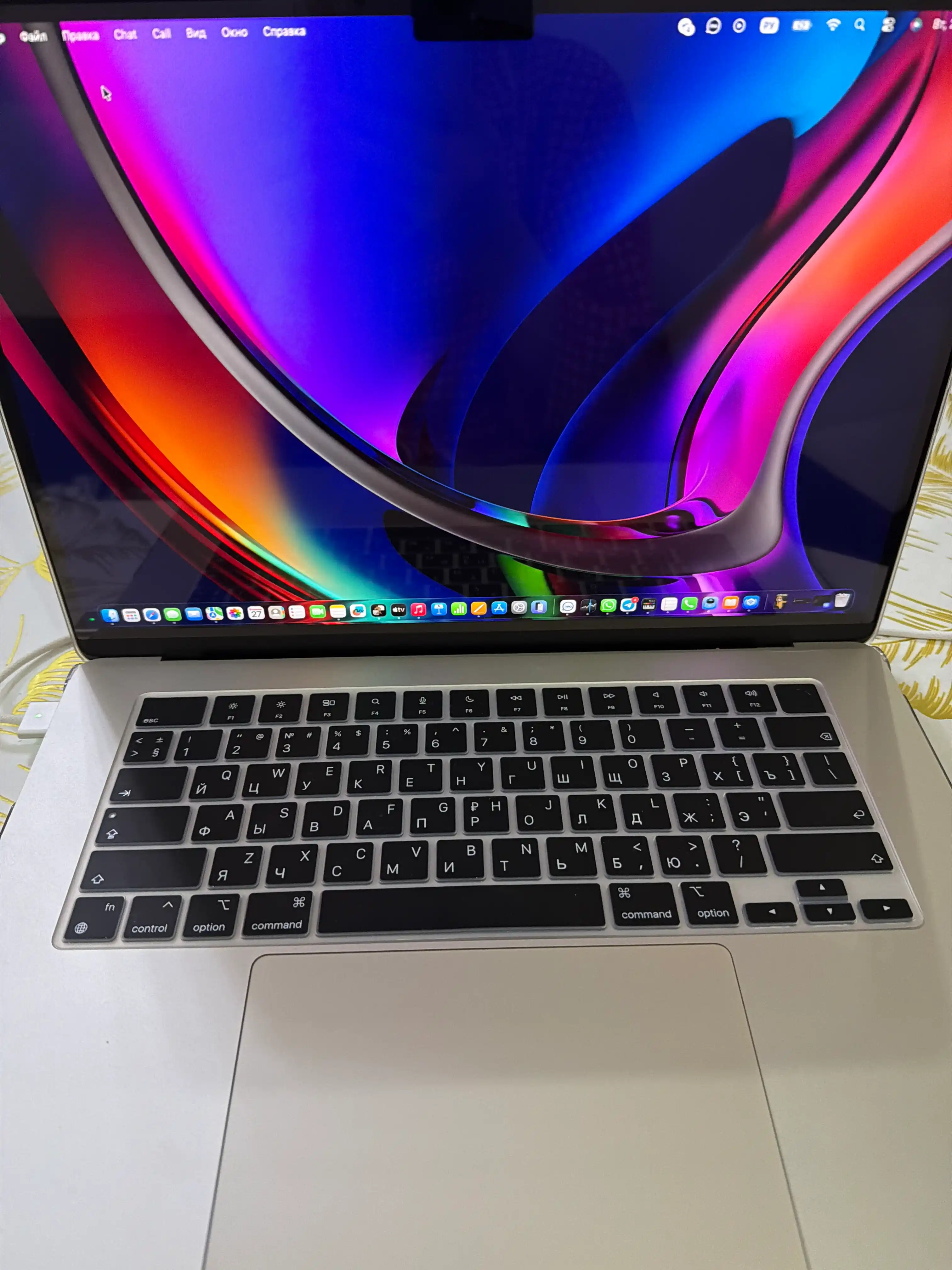 Чехол для клавиатуры MacBook Pro 14/16/ Air 15.3/13.6,Neo,M5, M4, M3, M2, M1, Max, Rus/Eng