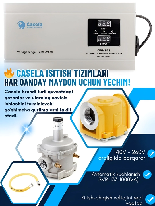 Gazli isitish qozoni Casela (16kW - 50kW), ikki konturli, devorga o'rnatiladigan UM2331982