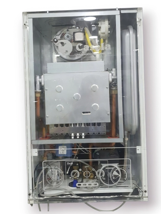 Gazli isitish qozoni Casela (16kW - 50kW), ikki konturli, devorga o'rnatiladigan UM2331982