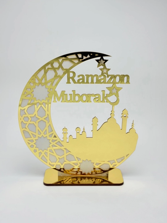 Ramazon muborak dasturxon ustiga qo'yiladigan dekorativ diniy aksessuar tablichka (30x27)
