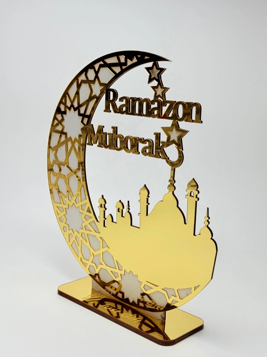 Ramazon muborak dasturxon ustiga qo'yiladigan dekorativ diniy aksessuar tablichka (30x27)