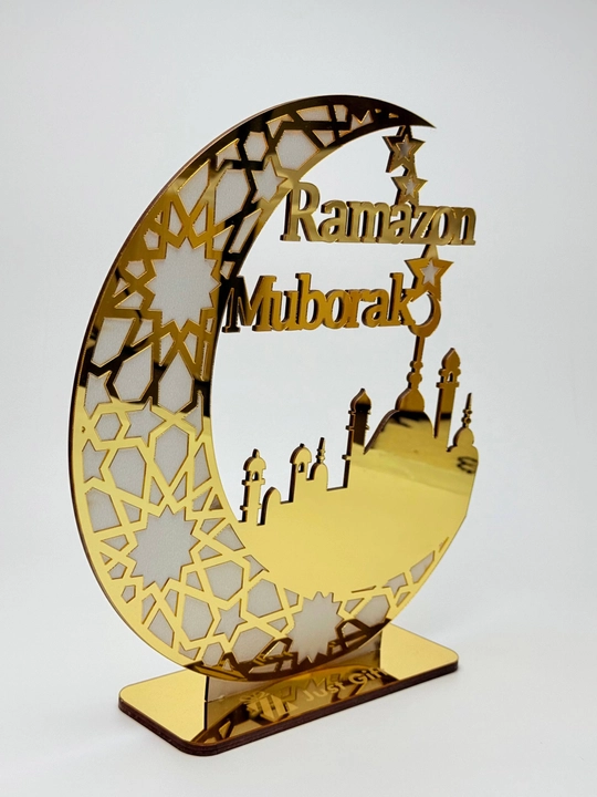Ramazon muborak dasturxon ustiga qo'yiladigan dekorativ diniy aksessuar tablichka (30x27)