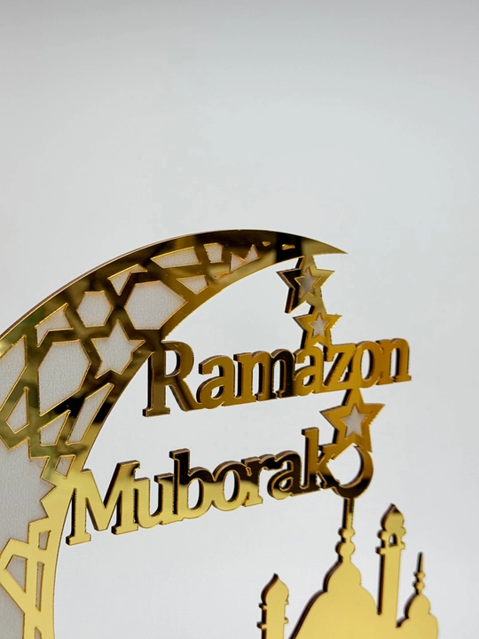Ramazon muborak dasturxon ustiga qo'yiladigan dekorativ diniy aksessuar tablichka (30x27)