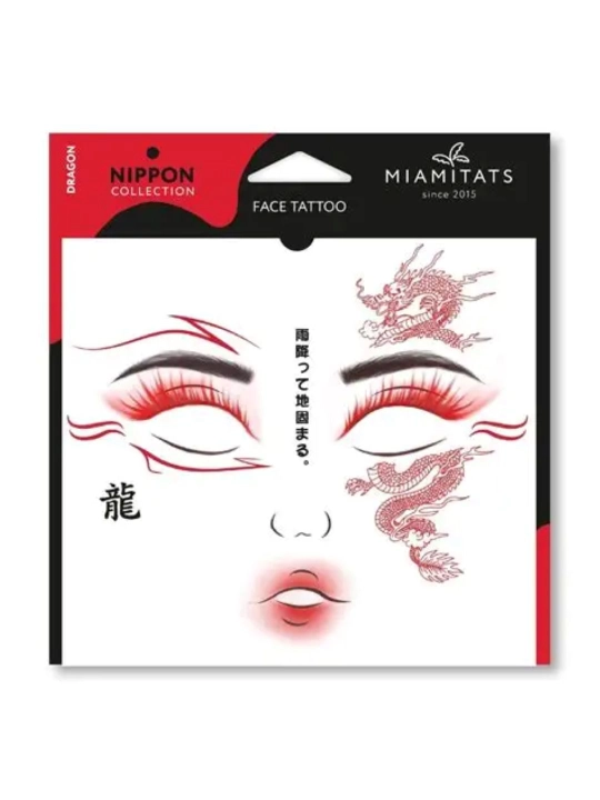 Набор мейкап тату Miamitats FACE TATTOOS Nippon Dragon - 