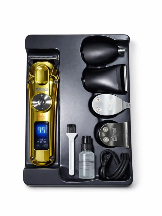 DSP Gold FX 8in1 professional grooming kit — soch va soqol uchun, IPX6