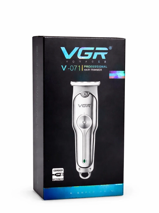 Машинка для стрижки VGR-071 Trim, от USB, с маслом и щеточкой, нержавеющая сталь