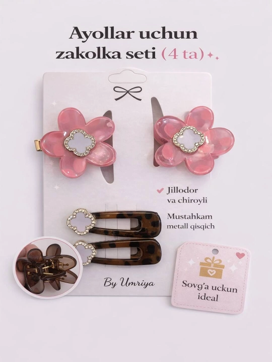 Soch uchun zakolka - 