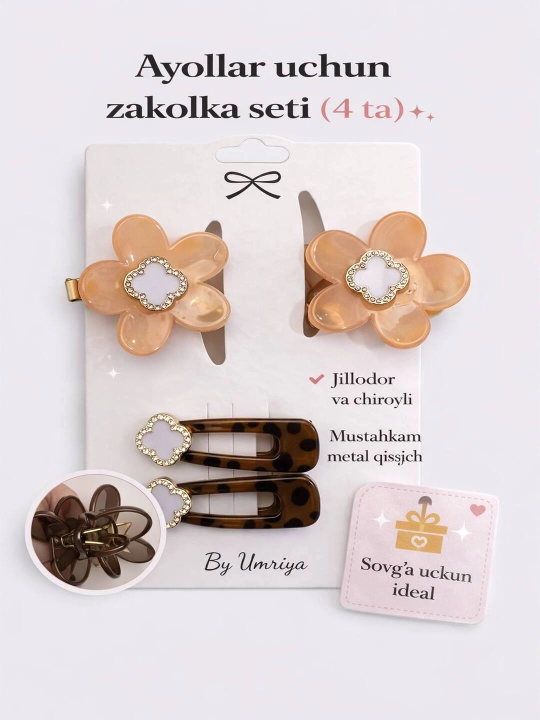 Soch uchun zakolka - 