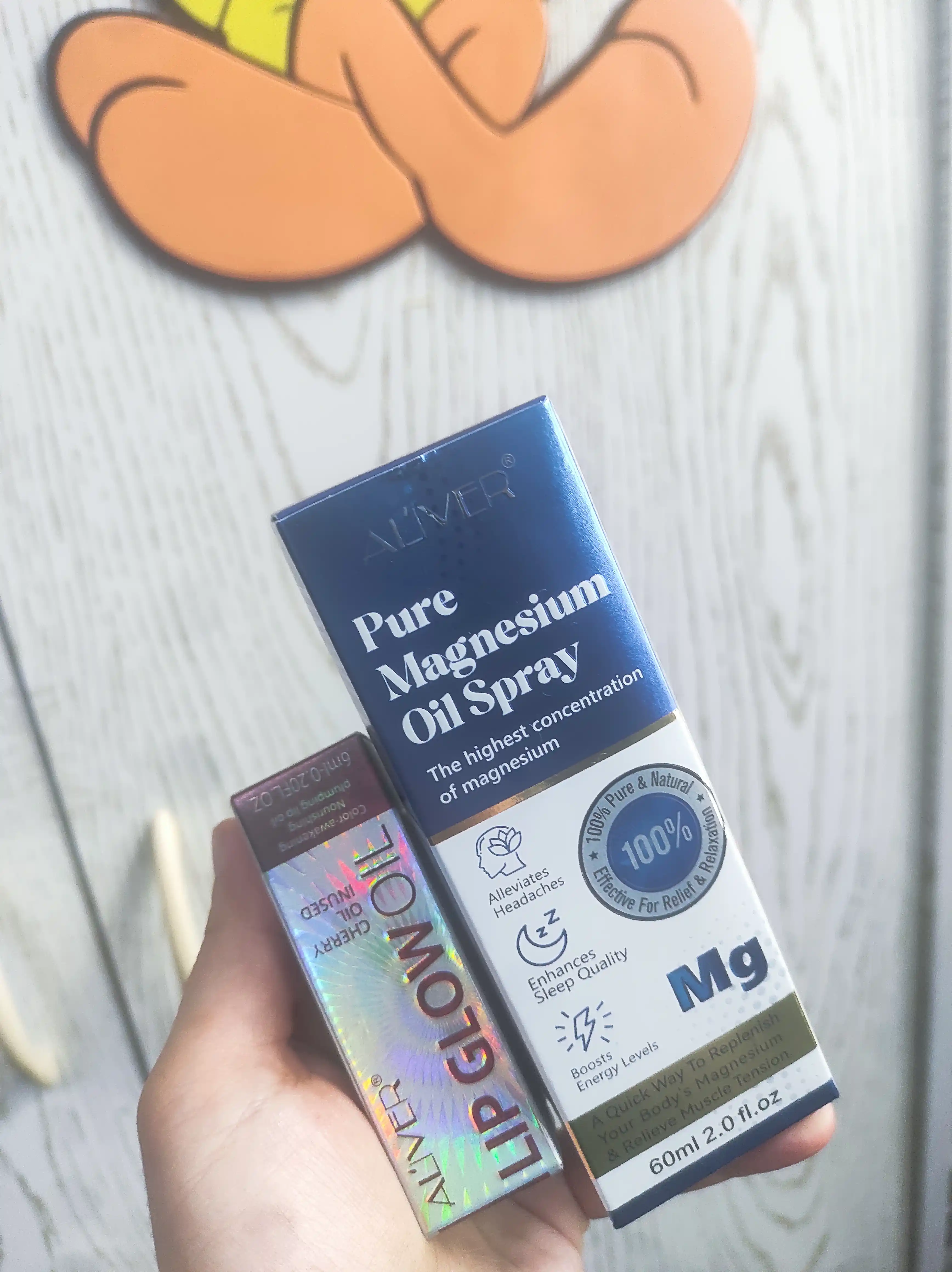 ALIVER sof magniy moyi spreyi, 60 ml, uyquni yaxshilaydi, 100% tabiiy