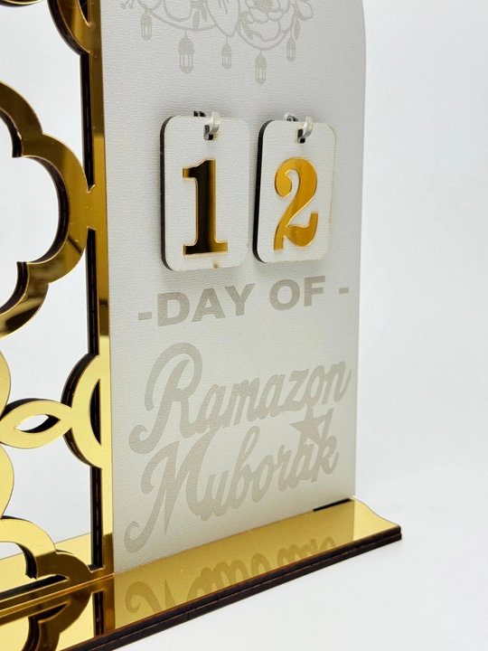 Ramazon uchun ro'za hayiti advent kalendari, dekorativ aksessuar, diniy suvenir 30 sm